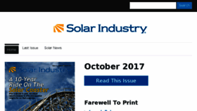 What Issues.solarindustrymag.com website looked like in 2018 (6 years ago)