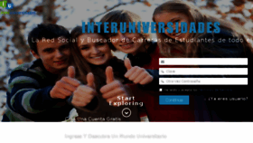 What Interuniversidades.com website looked like in 2018 (6 years ago)