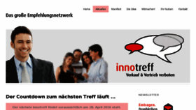 What Innotreff.de website looked like in 2018 (6 years ago)
