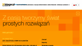 What Integer.pl website looked like in 2018 (6 years ago)