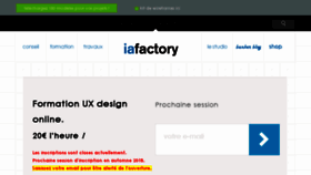 What Iafactory.fr website looked like in 2018 (6 years ago)