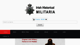 What Irishhistoricalmilitaria.com website looked like in 2018 (6 years ago)