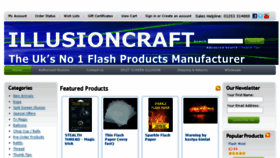 What Illusioncraft.co.uk website looked like in 2018 (6 years ago)