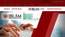 What Iblam.ac.id website looked like in 2018 (6 years ago)