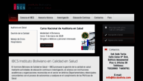 What Ibcsbolivia.com website looked like in 2018 (6 years ago)