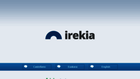 What Irekia.eus website looked like in 2018 (6 years ago)