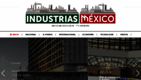 What Industriasmexico.com.mx website looked like in 2018 (6 years ago)