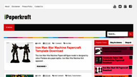 What Ipaperkraft.blogspot.com website looked like in 2018 (6 years ago)