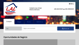 What Imobiliarialal.com.br website looked like in 2018 (6 years ago)