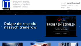 What Ittraining.pl website looked like in 2018 (6 years ago)