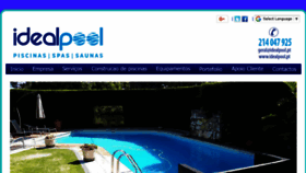 What Idealpool.pt website looked like in 2018 (6 years ago)