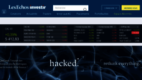 What Investir.fr website looked like in 2018 (6 years ago)