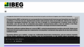 What Ibeg.org.br website looked like in 2018 (6 years ago)