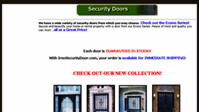 What Ironsecuritydoor.com website looked like in 2018 (6 years ago)