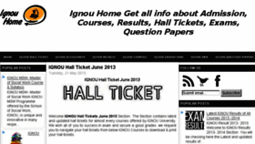 What Ignouhome.blogspot.in website looked like in 2018 (6 years ago)