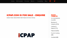 What Icpap.com website looked like in 2018 (6 years ago)