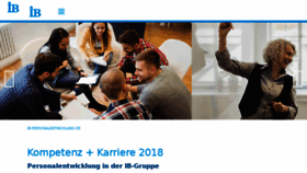 What Ib-personalentwicklung.de website looked like in 2018 (8 years ago)