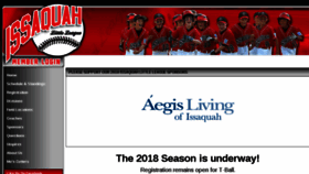 What Issaquahlittleleague.org website looked like in 2018 (6 years ago)