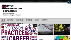What Idi.ujk.edu.pl website looked like in 2018 (5 years ago)