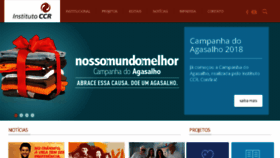 What Institutoccr.com.br website looked like in 2018 (6 years ago)
