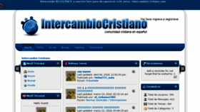 What Intercambiocristiano.net website looked like in 2018 (6 years ago)