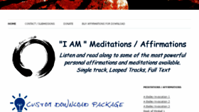 What Iammeditations.org website looked like in 2018 (6 years ago)