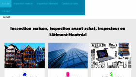 What Inspectionmaisons.ca website looked like in 2018 (6 years ago)