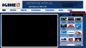 What Igihe.tv website looked like in 2018 (6 years ago)