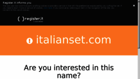 What Italianset.com website looked like in 2018 (6 years ago)
