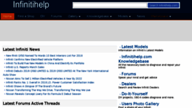What Infinitihelp.com website looked like in 2018 (6 years ago)
