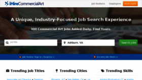 What Ihirecommercialart.com website looked like in 2018 (6 years ago)