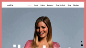 What Ijustine.com website looked like in 2018 (5 years ago)