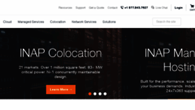 What Internap.com website looked like in 2018 (7 years ago)