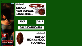 What Indianahsbasketball.homestead.com website looked like in 2018 (6 years ago)