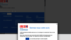 What Irsn.fr website looked like in 2018 (6 years ago)