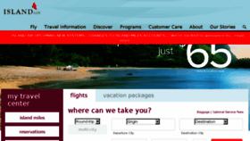 What Islandair.com website looked like in 2018 (5 years ago)
