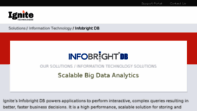 What Infobright.com website looked like in 2018 (5 years ago)