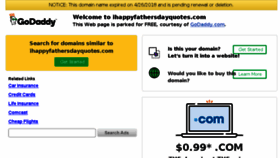 What Ihappyfathersdayquotes.com website looked like in 2018 (6 years ago)