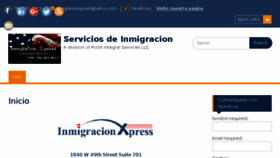 What Inmigracionxpress.com website looked like in 2018 (6 years ago)