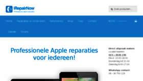 What Irepairnow.nl website looked like in 2018 (6 years ago)