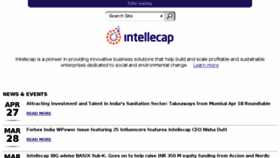 What Intellecap.com website looked like in 2018 (6 years ago)