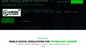 What Infinitenetsolutions.com website looked like in 2018 (6 years ago)