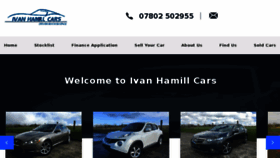 What Ivanhamillcars.co.uk website looked like in 2018 (5 years ago)