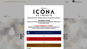 What Iconaofsweden.com website looked like in 2018 (6 years ago)