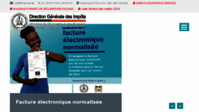 What Impots.bj website looked like in 2018 (7 years ago)