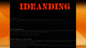 What Ideanding.com website looked like in 2018 (6 years ago)