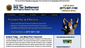 What Irs-tax-settlement-hq.com website looked like in 2018 (5 years ago)