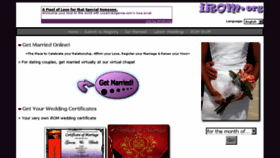 What Irom.org website looked like in 2018 (5 years ago)
