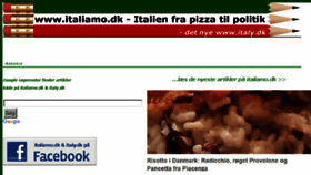 What Italy.dk website looked like in 2018 (6 years ago)