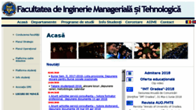 What Imt.uoradea.ro website looked like in 2018 (6 years ago)